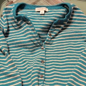 Banana Republic Blue Striped Women's Sweater
